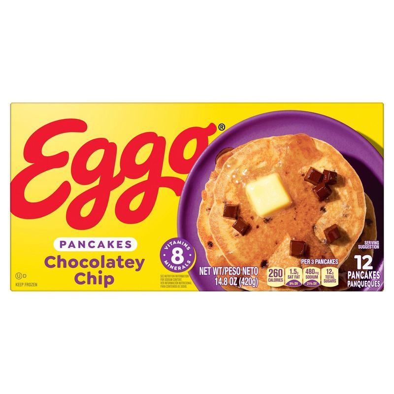 Eggo Chocolatey Chip Pancakes, 12 count, 14.8 oz