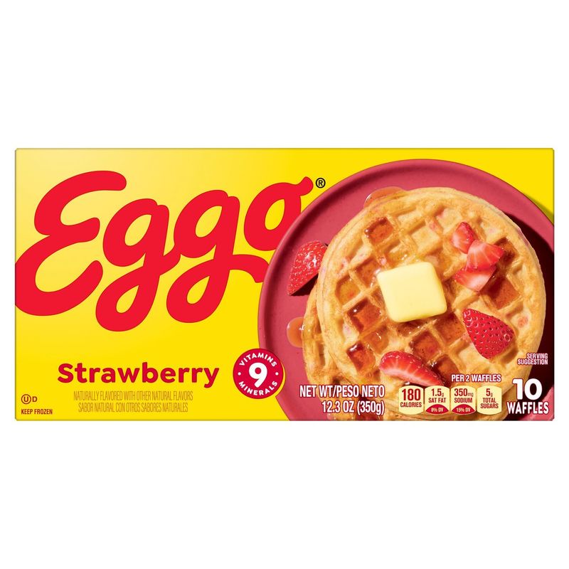 Eggo Strawberry Waffles, 10 count, 12.3 oz