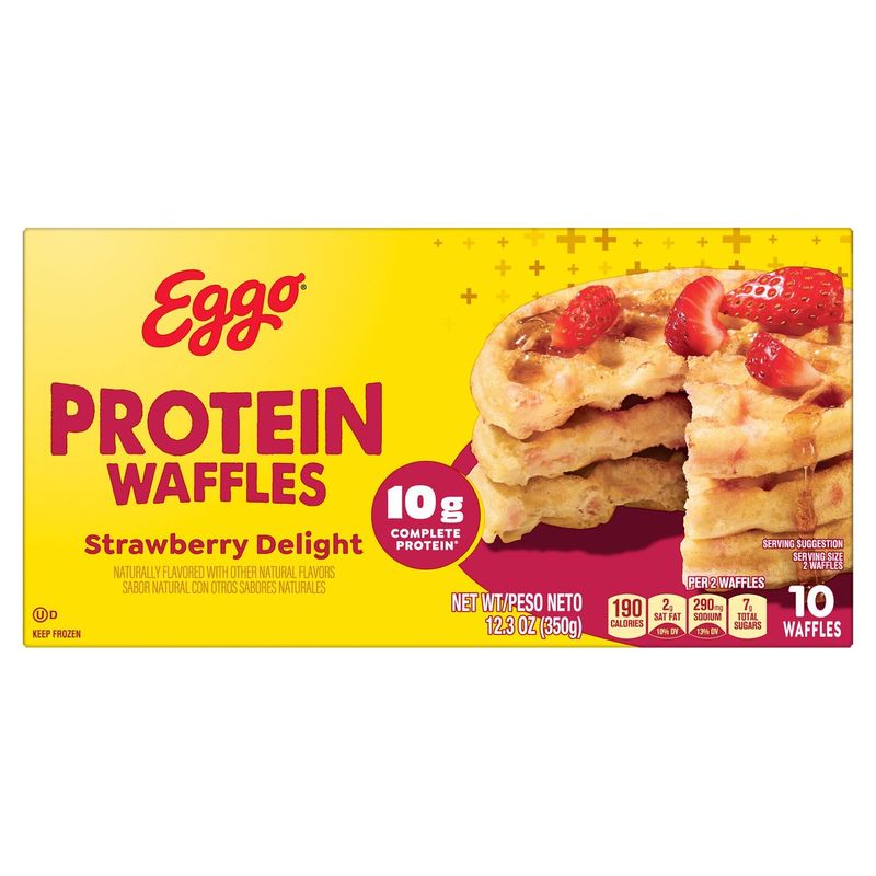 Eggo Strawberry Delight Protein Waffles, 10 count, 12.3 oz