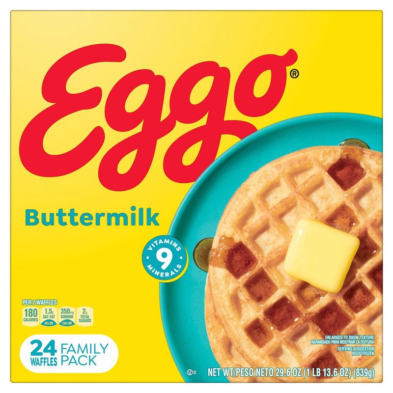 Eggo Buttermilk Waffles Family Pack, 24 count, 29.6 oz