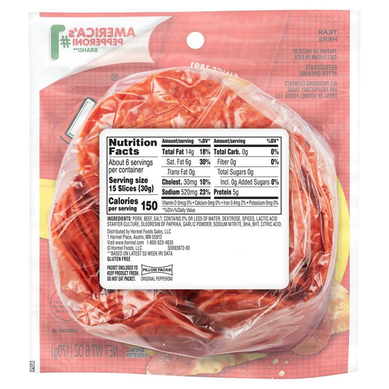 Hormel Original Pepperoni, 6 oz