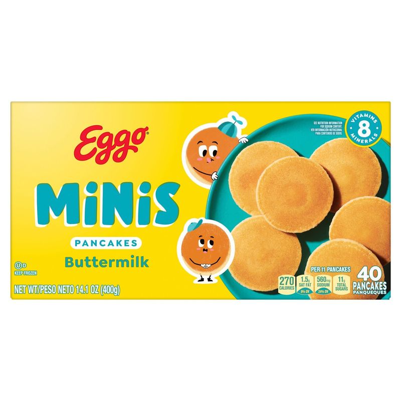 Eggo Minis Buttermilk Pancakes, 40 count, 14.1 oz