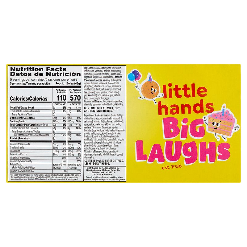 Eggo Minis Birthday Cake Pancakes, 1.69 oz, 5 count