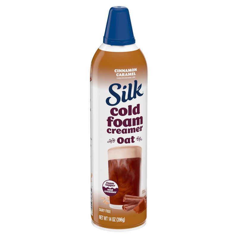 Silk Cinnamon Caramel Cold Foam Creamer Oat, 14 oz