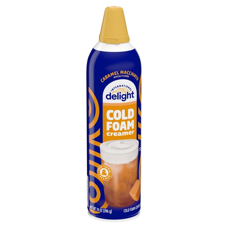 International Delight Caramel Macchiato Cold Foam Coffee Creamer, 14 oz