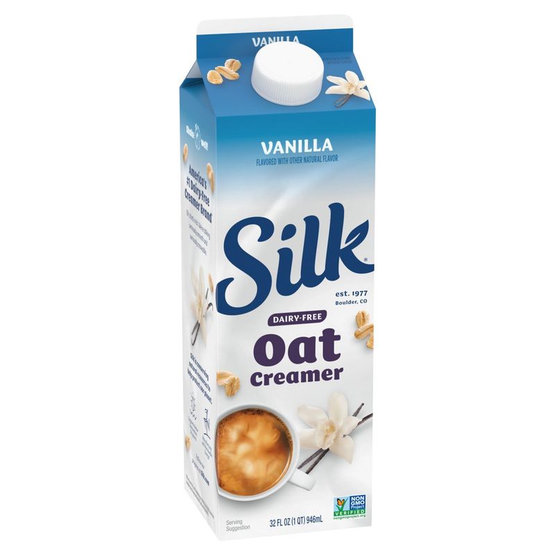 Silk Vanilla Dairy-Free Oat Creamer, 32 fl oz