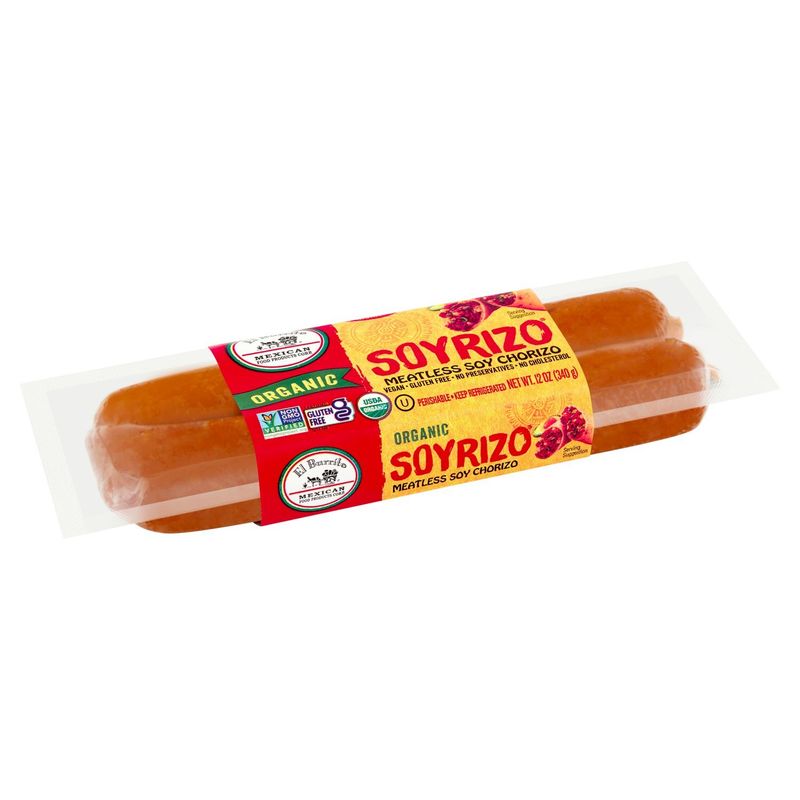 El Burrito Soyrizo Organic Meatless Soy Chorizo, 12 oz