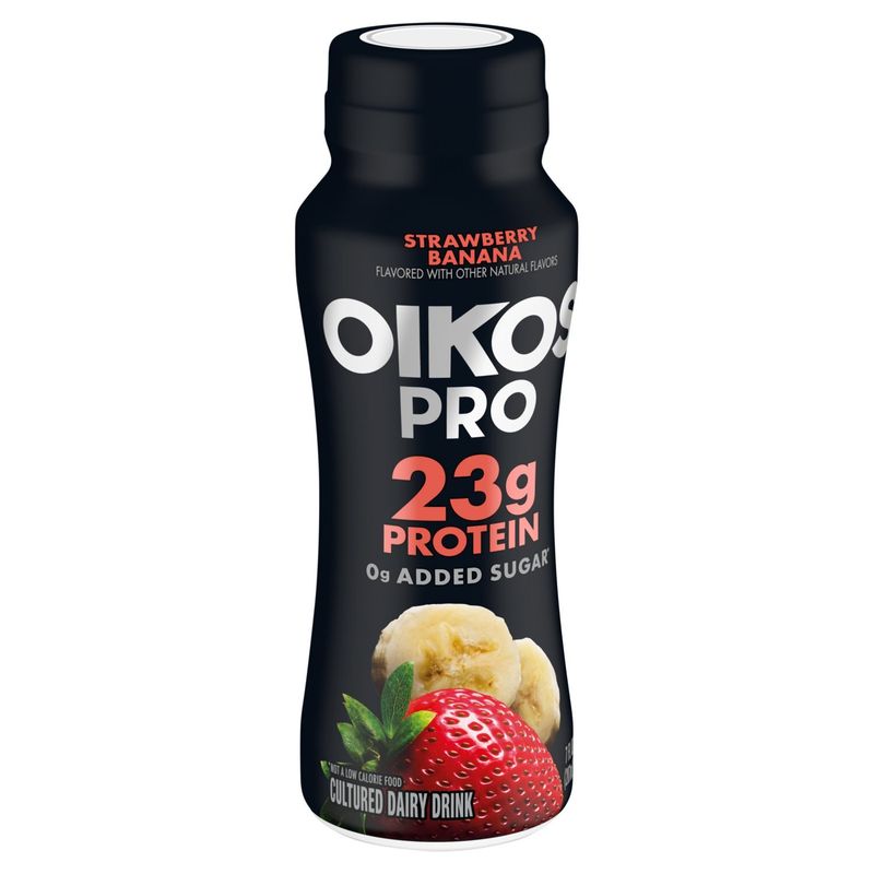 Oikos Pro Strawberry Banana Cultured Dairy Drink, 7 fl oz