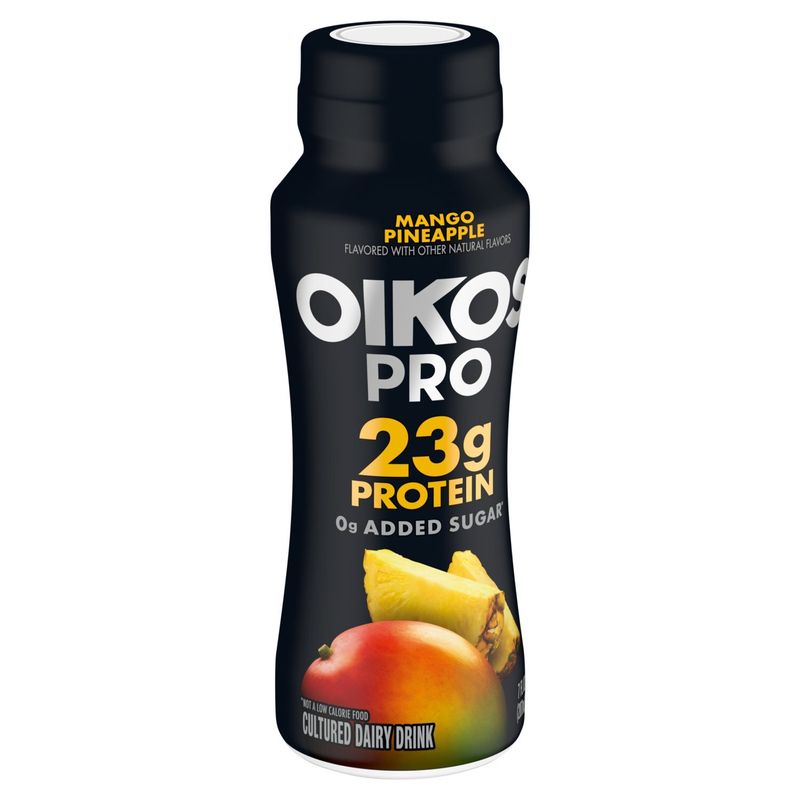 Oikos Pro Mango Pineapple Cultured Dairy Drink, 7 fl oz