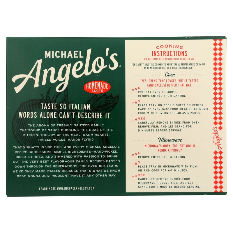 Michael Angelo's Manicotti with Sauce, 11 oz