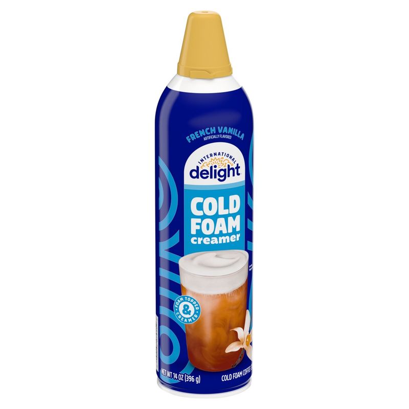 International Delight French Vanilla Cold Foam Coffee Creamer, 14 oz