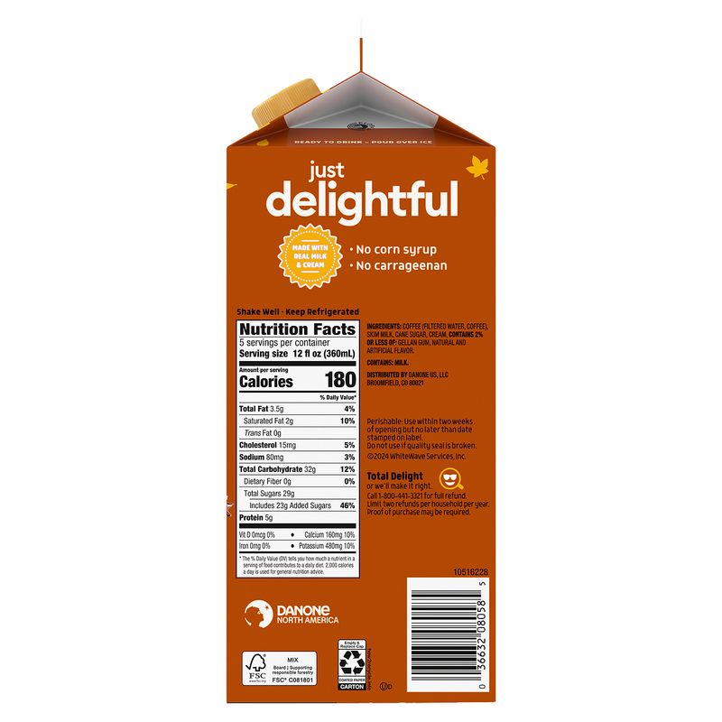 International Delight Pumpkin Pie Spice Iced Coffee, 64 fl oz