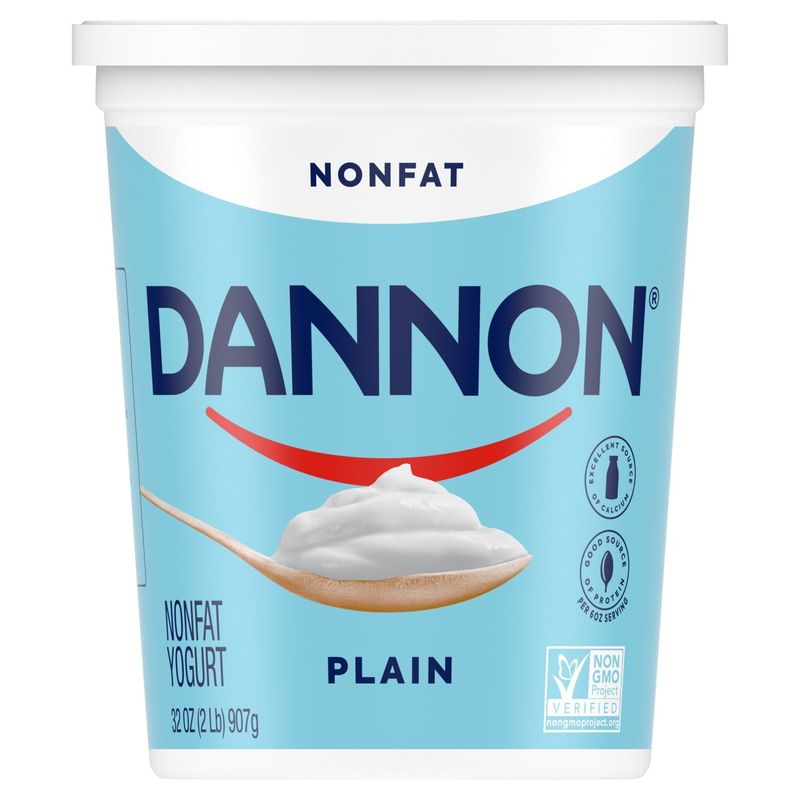 Dannon Plain Nonfat Yogurt, 32 oz