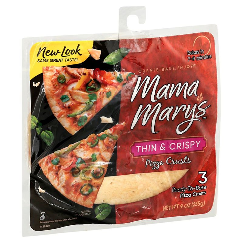 Mama Mary's  7" Thin &amp; Crispy Pizza Crust  3-Pack