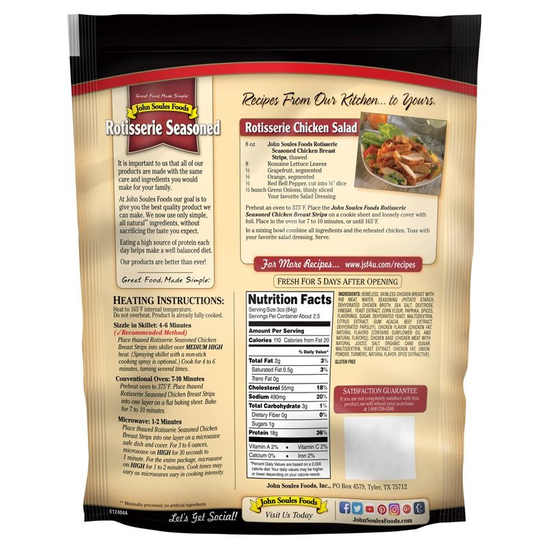 Soules Kitchen Rotisserie Chicken Breast Strips, 8 oz