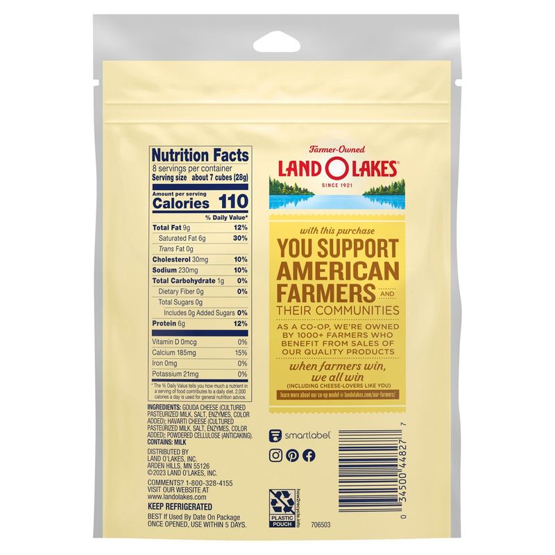 Land O Lakes Gouda and Havarti Cheese Cubes, 8 oz