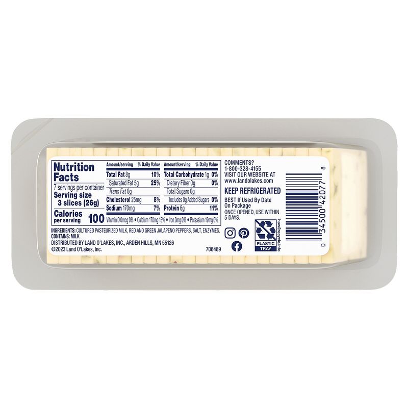 Land O Lakes Cracker Cuts Pepper Jack Cheese, 7 oz