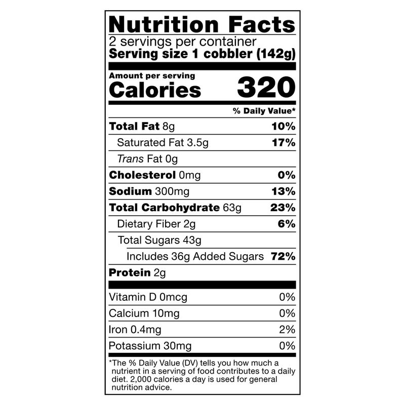 Sara Lee Sweet Moments Orchard Apple Cinnamon Fruit Cobbler, 2 count, 10 oz