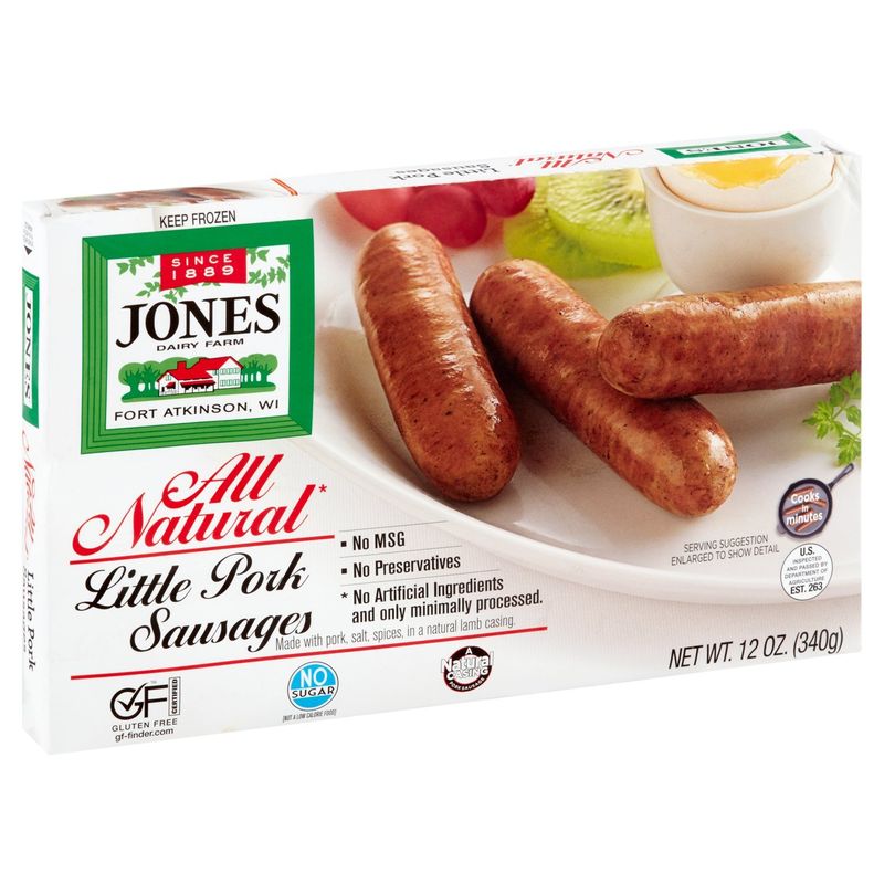 Jones Dairy Farm All Natural Little Pork Sausages, 12 oz