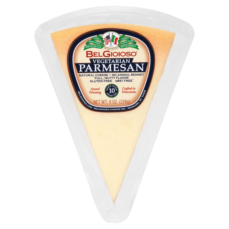 BelGioioso Vegetarian Parmesan Cheese Wedge, 8 oz