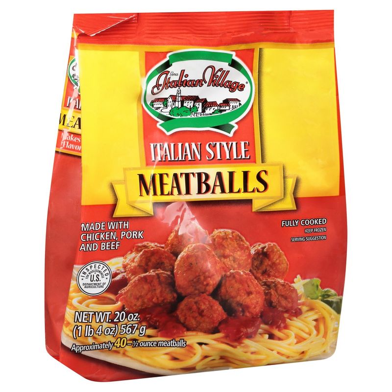 Italian Village Italian Style Meatballs, 20 oz