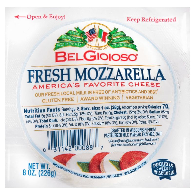 BelGioioso Fresh Mozzarella Cheese, 8 oz