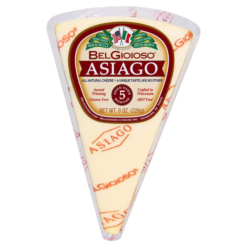 BelGioioso All Natural Asiago Cheese, 8 oz