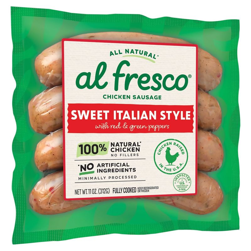 Al Fresco Sweet Italian Style Chicken Sausage, 11 oz