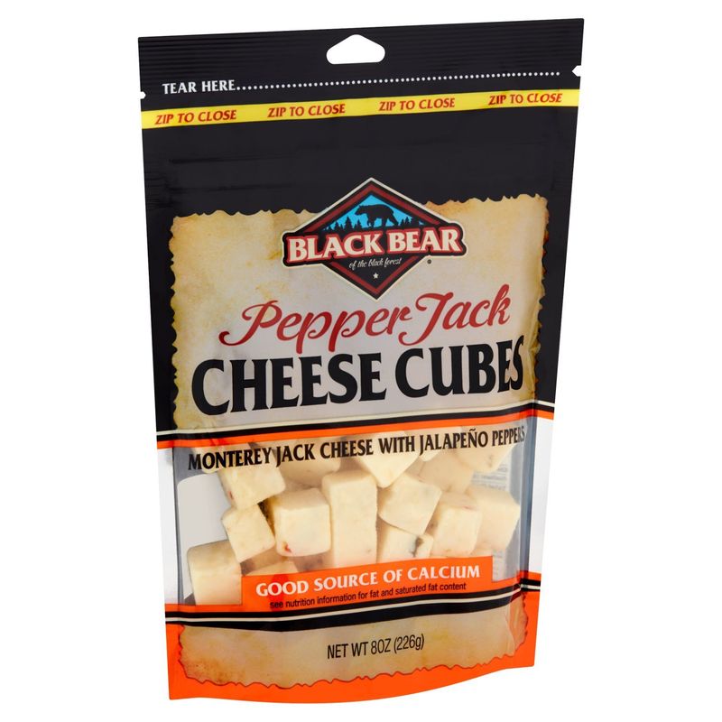 Black Bear Pepper Jack Cheese Cubes, 8 oz