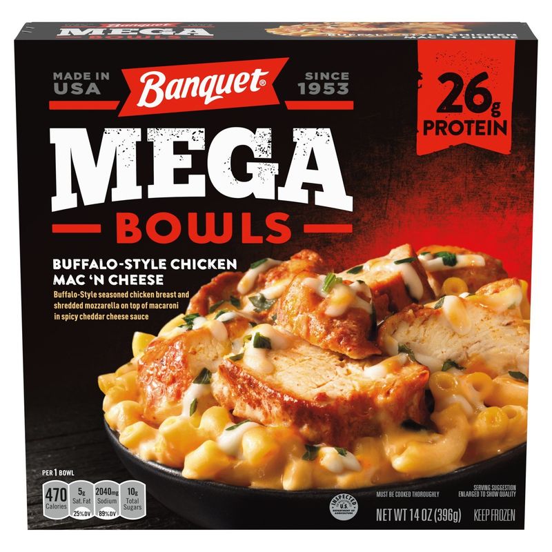 Banquet Mega Bowls Buffalo-Style Chicken Mac 'n Cheese, 14 oz