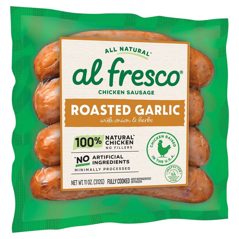 Al Fresco Roasted Garlic Chicken Sausage, 11 oz