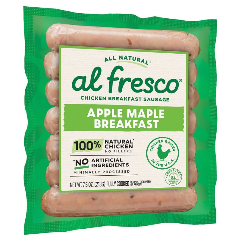 Al Fresco Apple Maple Chicken Breakfast Sausage, 7.5 oz