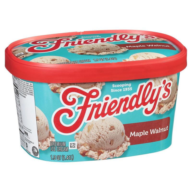 Friendly's Maple Walnut Premium Ice Cream, 1.5 qt