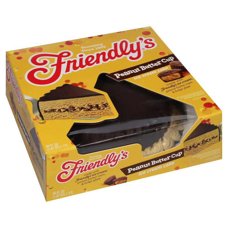 Friendly's Peanut Butter Cup Ice Cream Cake, 60 fl oz
