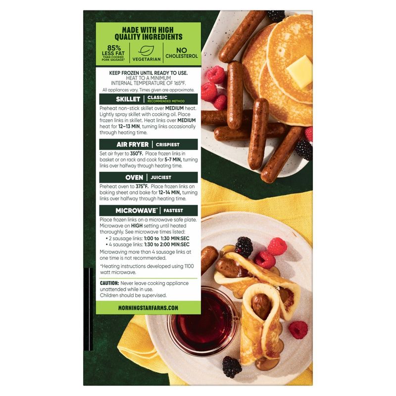 MorningStar Farms Vegetarian Sausage Links, 8 oz