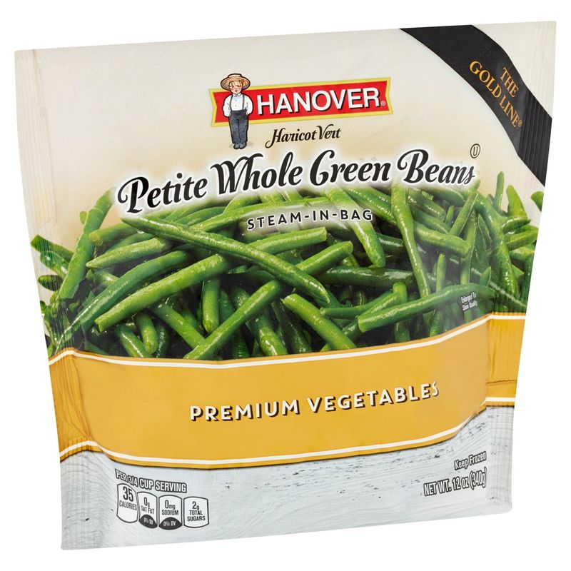 Hanover Steam-In-Bag Petite Whole Green Beans Premium Vegetables, 12 oz