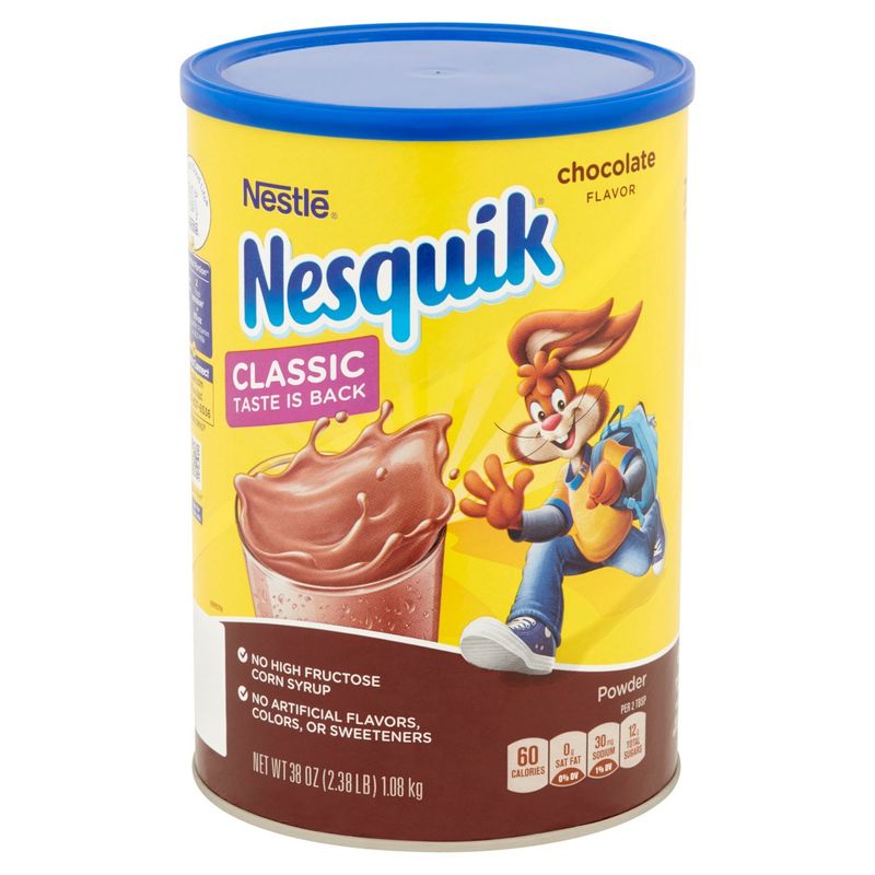 Nestlé Nesquik Chocolate Flavor Powder, 38 oz