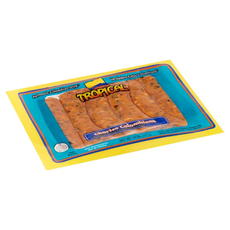 Tropical Chorizo Colombiano Cured Pork Sausage, 14 oz
