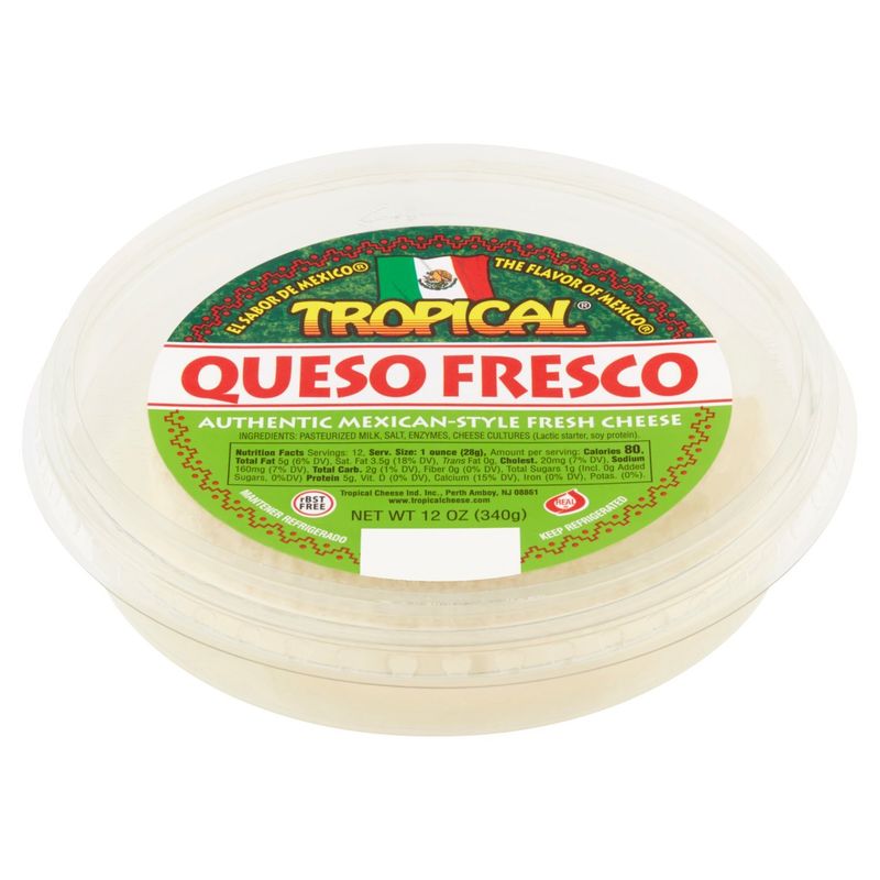 Tropical Authentic Mexican-Style Fresh Cheese, 12 oz