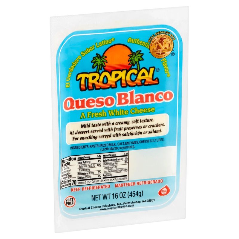 Tropical Queso Blanco Fresh White Cheese, 16 oz