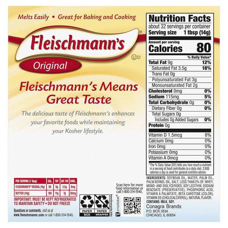 Fleischmann's Original 64% Vegetable Oil Spread, 16 oz