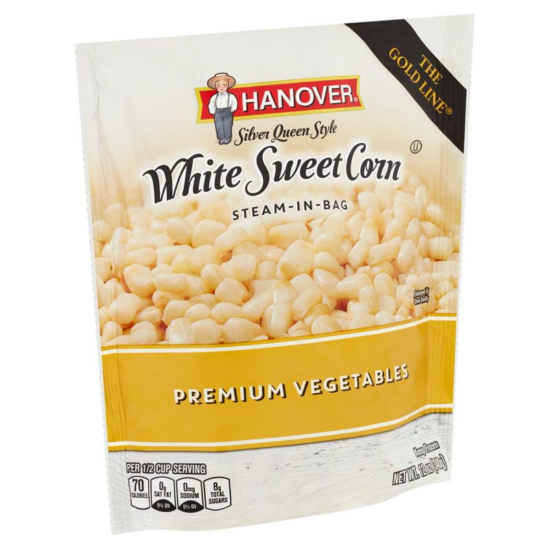 Hanover Silver Queen Style Steam-In-Bag White Sweet Corn, 12 oz