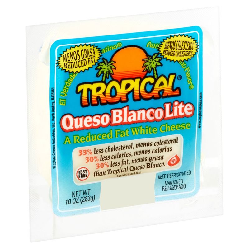 Tropical Queso Blanco Lite Reduced Fat White Cheese, 10 oz