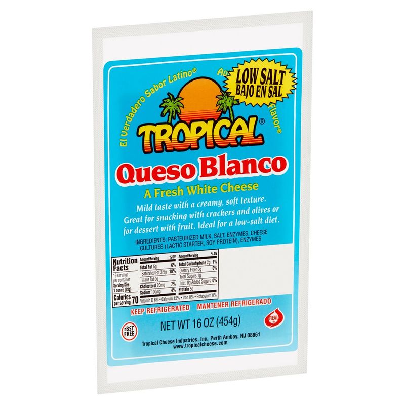 Tropical Queso Blanco Low Salt, 16 oz