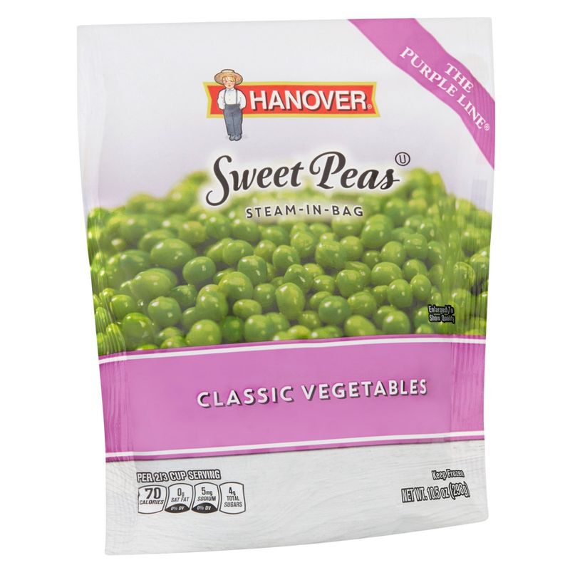 Hanover Steam-In-Bag Sweet Peas, 10.5 oz
