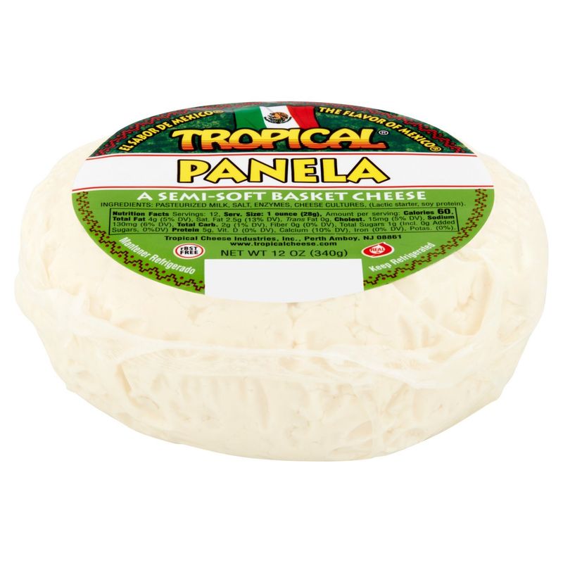 Tropical Panela a Semi-Soft Basket Cheese, 12 oz
