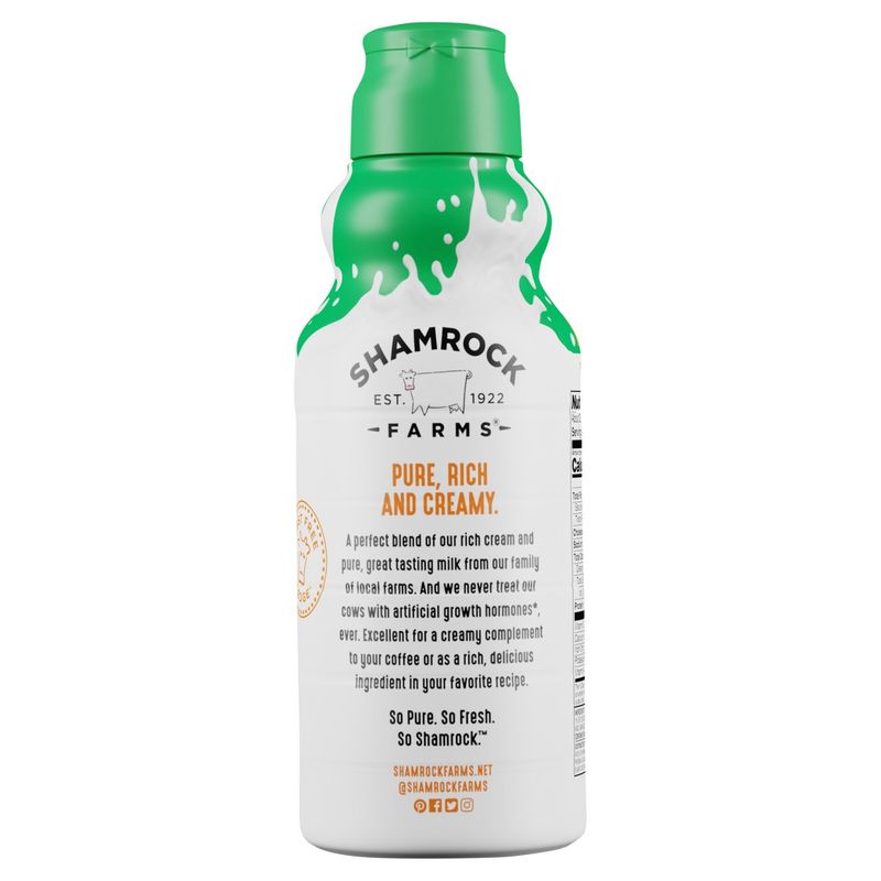 Shamrock Farms Rich &amp; Creamy Half &amp; Half Milk, 32 fl oz
