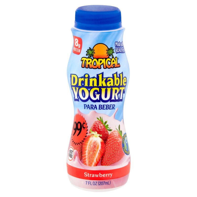 Tropical Strawberry Drinkable Yogurt, 7 fl oz