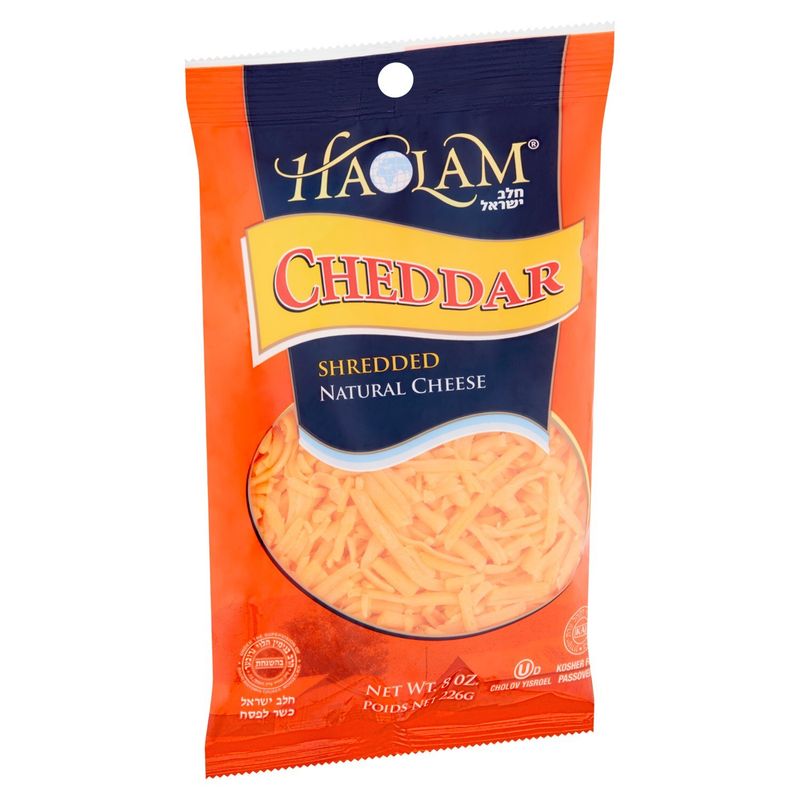 Haolam Cheddar Shredded Natural Cheese, 8 oz