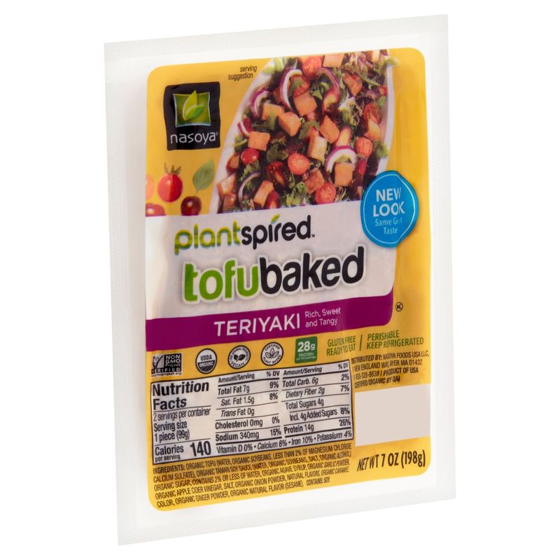 Nasoya Plantspired Tofubaked Teriyaki Tofu, 7 oz